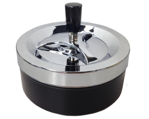 Ashtray Push Black 14cm