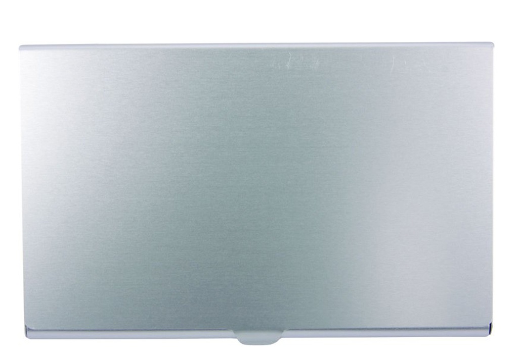 Business Card Holder Aluminium Silver Matt