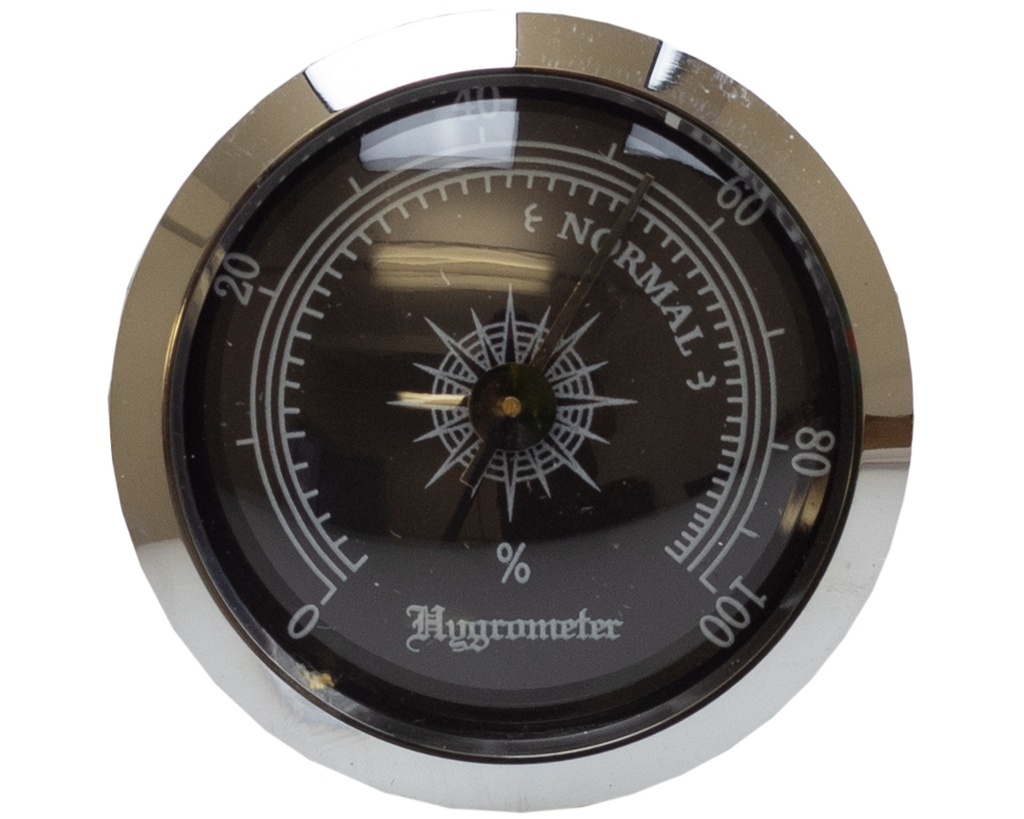 Hygrometer Rond Zwart