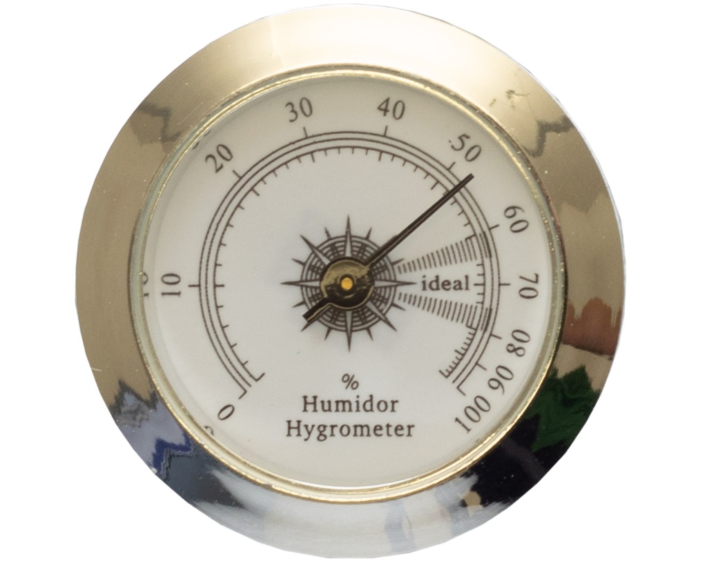 Hygrometer Rond Wit