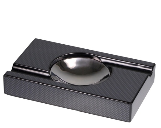 [524381] Ashtray Cigar Carbon/Metal 