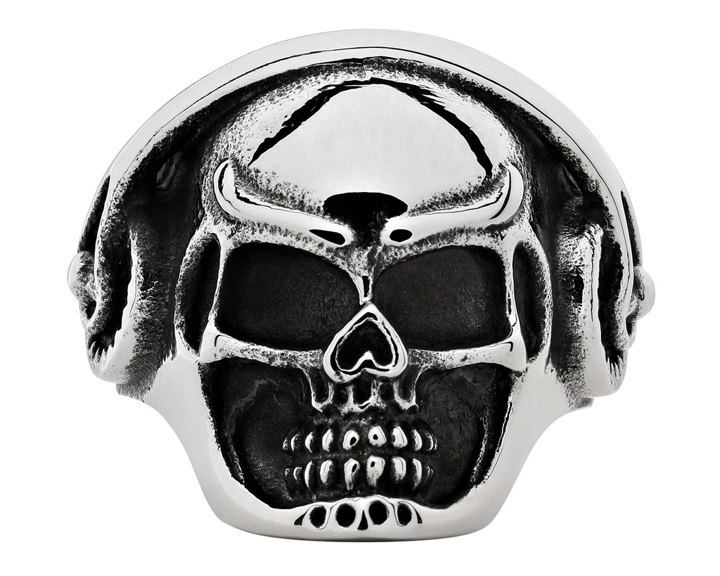 Zippo Headphone Skull Ring - 56