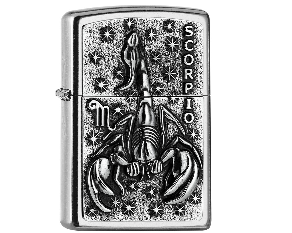 Briquet Zippo Zodiac Scorpio Tierkr. V19 Emb