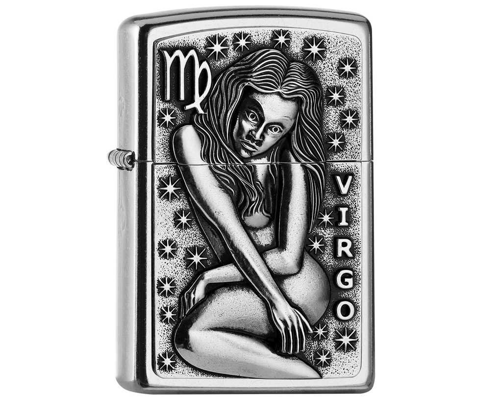 Briquet Zippo Zodiac Virgo Tierkre. V19