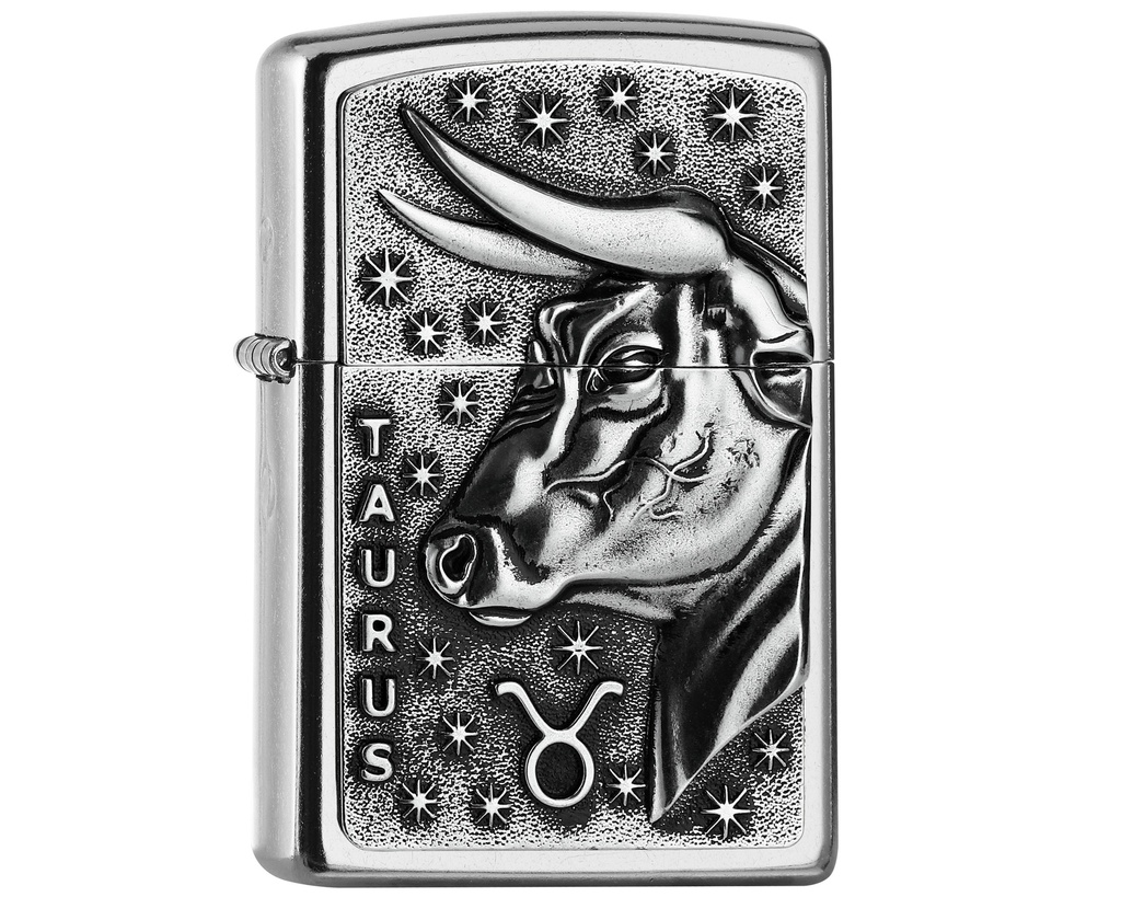 Aansteker Zippo Zodiac Taurus Tierkr. V19