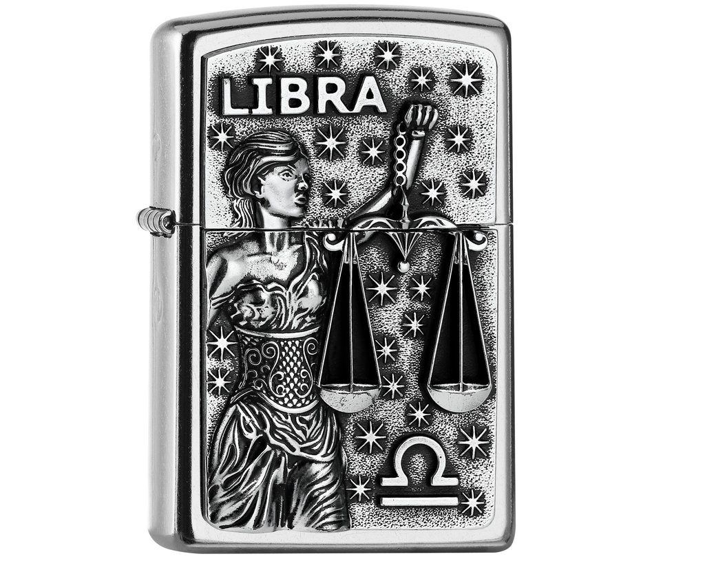 Briquet Zippo Zodiac Libra Tierkr. V19