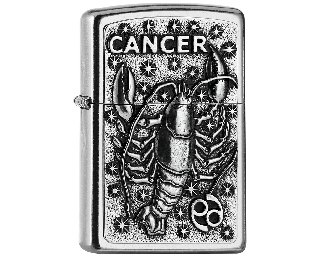 Briquet Zippo Zodiac Cancer Tierkr. V19