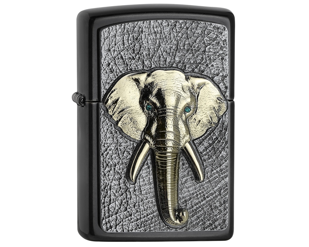 Briquet Zippo Elephant Emblem