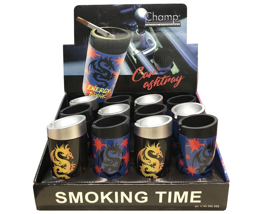 Ashtray Car Champ Slope Dragon Tin