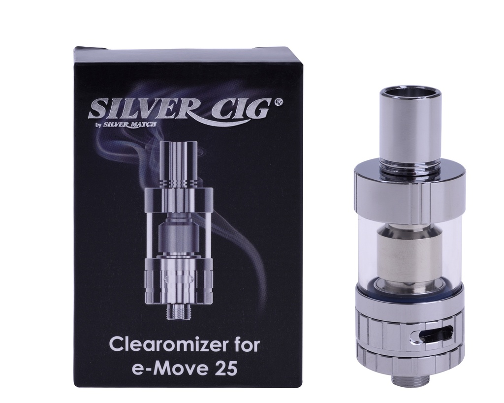 Silver Cig Clearomizer for E-Move 25
