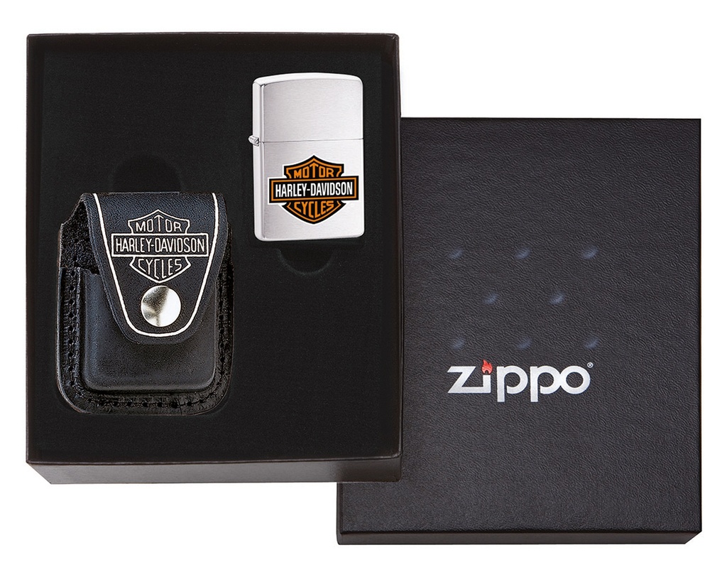 Gift Set Zippo Pouch HD Black Without Lighter