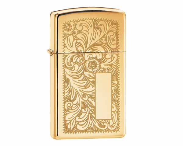 Briquet Zippo Venetian Brass Slim