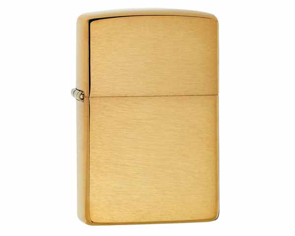 Briquet Zippo Finished Brass Armor Heavy Wall