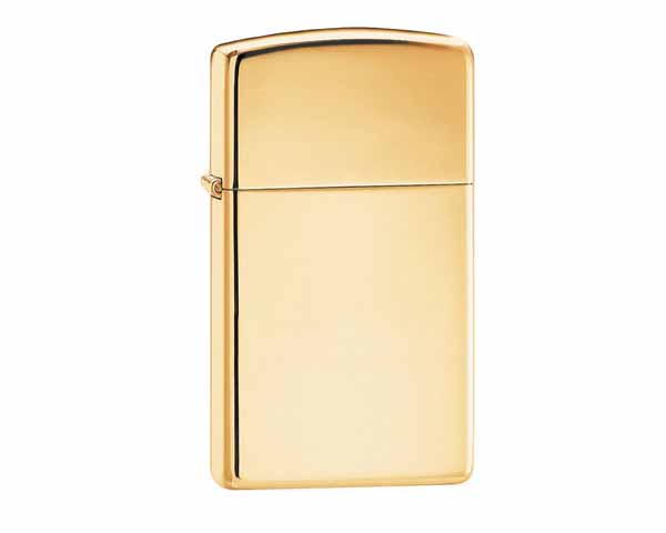 Briquet Zippo Brass High Polished Slim