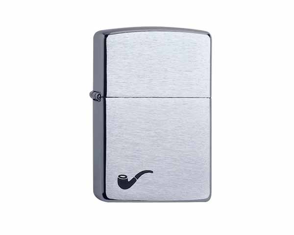 Lighter Zippo Pipe Chrome Brushed