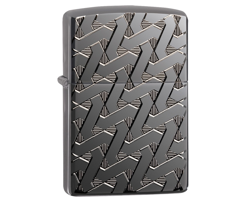 Briquet Zippo Geometric Weave Design