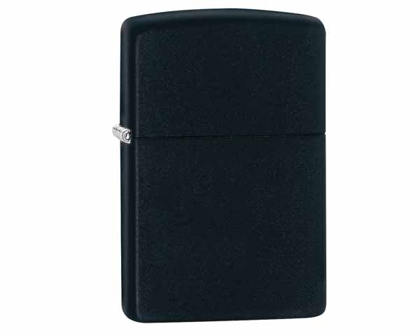 Lighter Zippo Reg Black Matte For Laser Brass