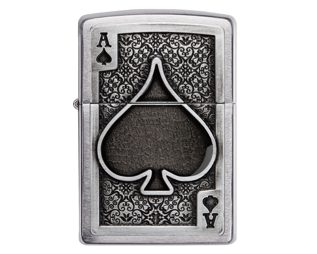 Lighter Zippo Ace Of Spades Emblem Design