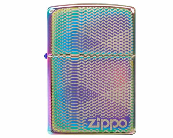 Lighter Zippo Illusion Line Pattern Design with Zippo Logo