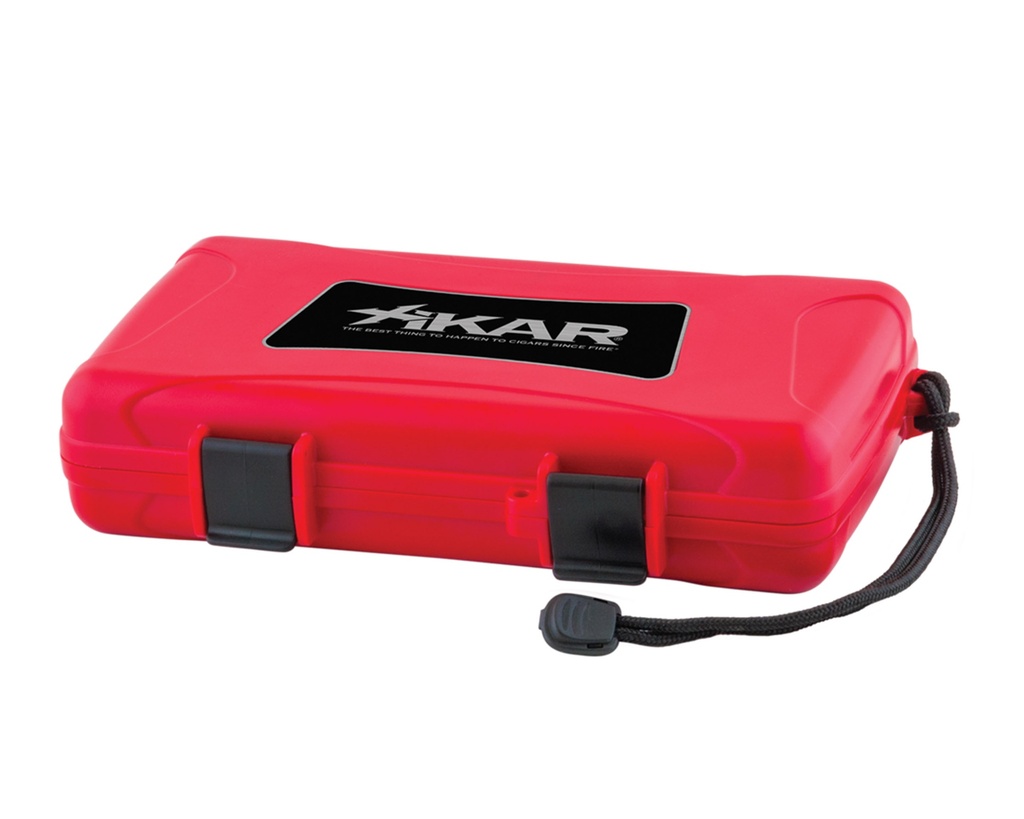 Travel Humidor Xikar Red 5 Cigars 