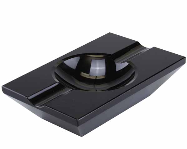 Ashtray Cigar Black 200X120 2 Rests