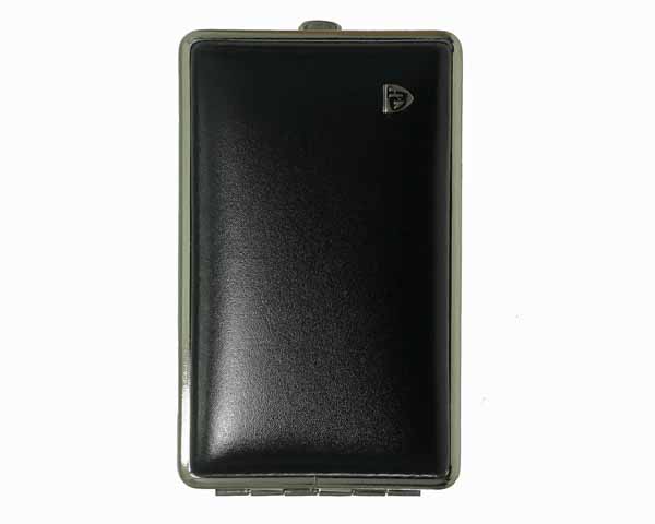 Cigarette Pouch VH 530 Leather Chrome Black 14sks