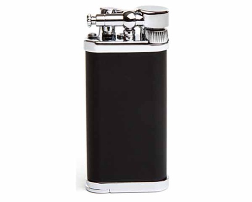 [649111C] Briquet Pipe Corona Old Boy Noir / Chrome