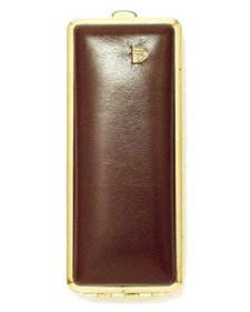 [813GLT9] Cigarette Pouch VH 813 Leather Gold Brown 8sks