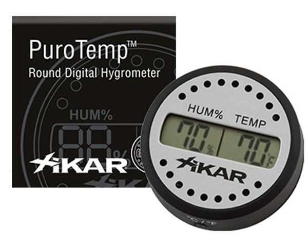 Hygrometer Xikar Digitaal Rond