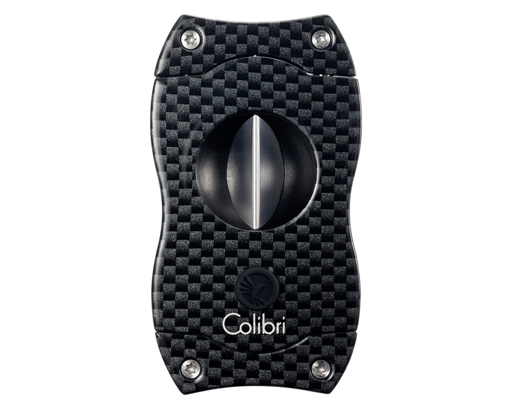 Cigar Cutter Colibri V-Cut Carbon Fiber Black