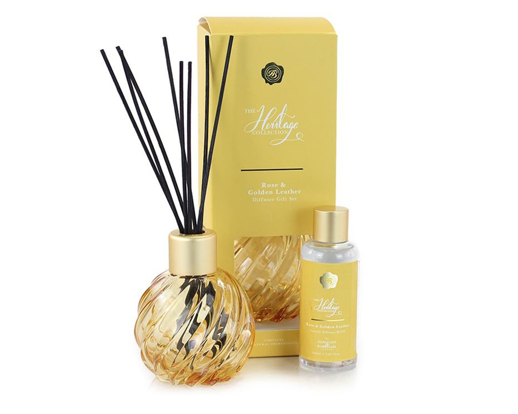 HC Diffuseur Set Gold Rose Golden Leather