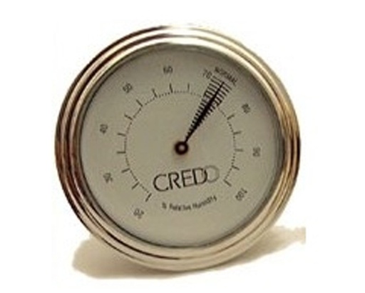 [HHM001002] Hygrometer Credo 55mm Zilver Analoog