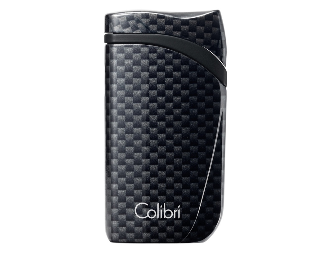 Briquet Colibri Falcon Carbon Fiber Noir