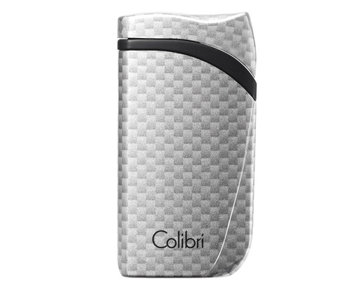 [LI310T6] Briquet Colibri Falcon Carbon Fiber Argent