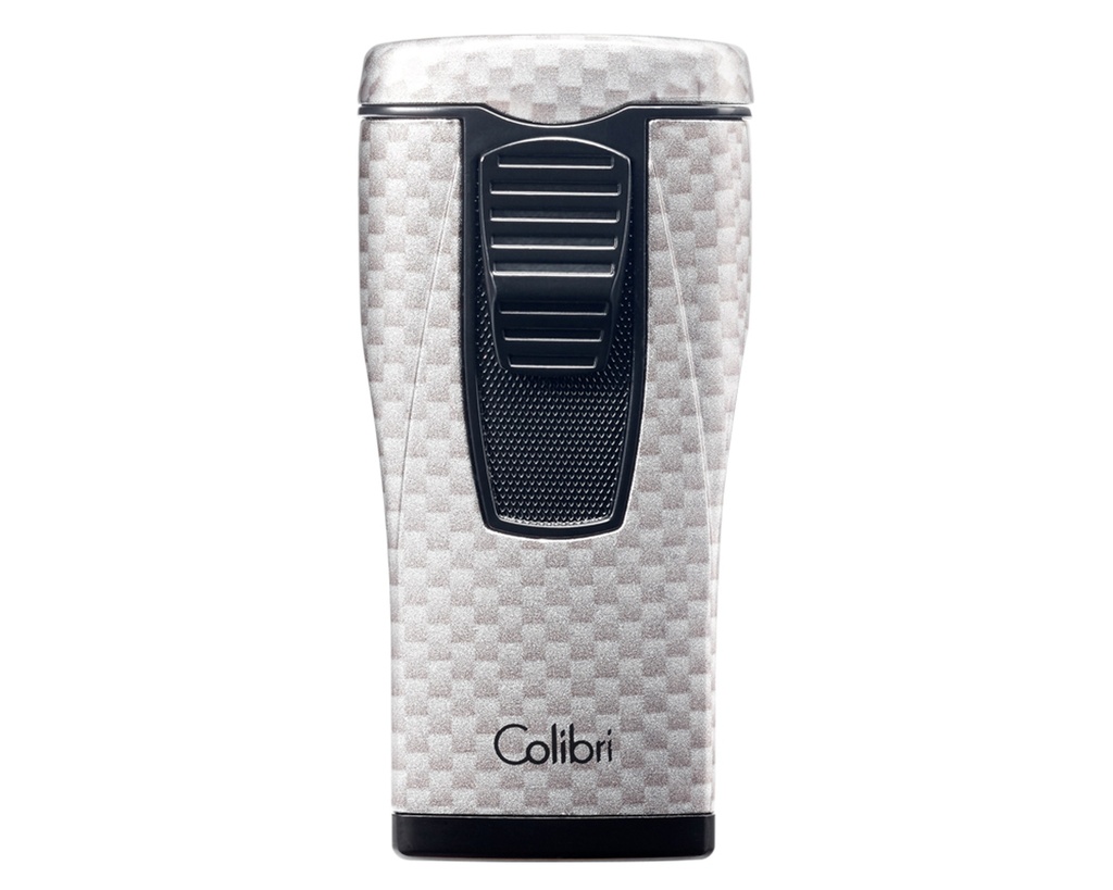 Aansteker Colibri Monaco Carbon Zilver