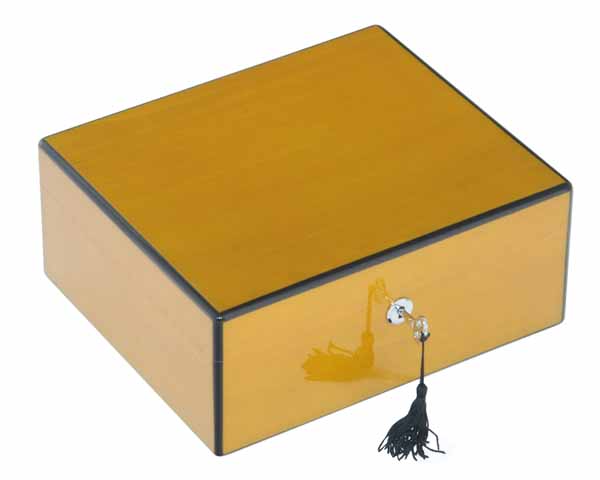 Humidor Lubinski Jaune Haute Brillance - 50 Cigares