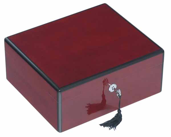 Humidor Lubinski Bordeau Haute Brillance - 50 Cigares