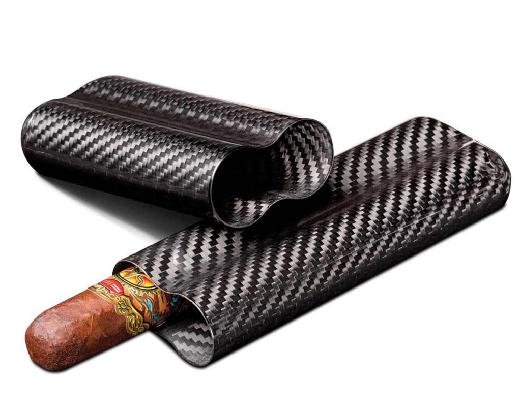 Etui Cigare Carbon Fiber 2C Noir R58 140mm