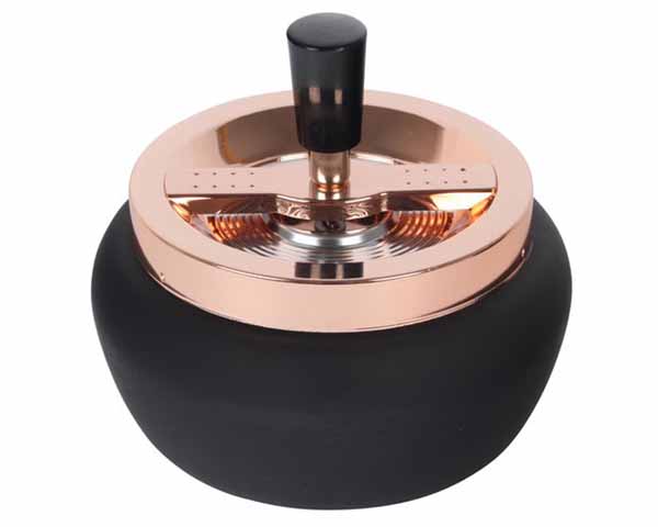 Ashtray Push Rose Gold 13cm