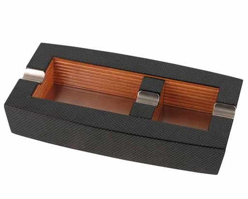 [524551] Ashtray Cigar Carbon/Wood 