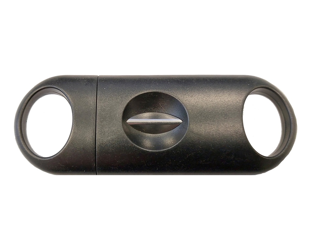 Cigar Cutter Plastic V-Cut Black