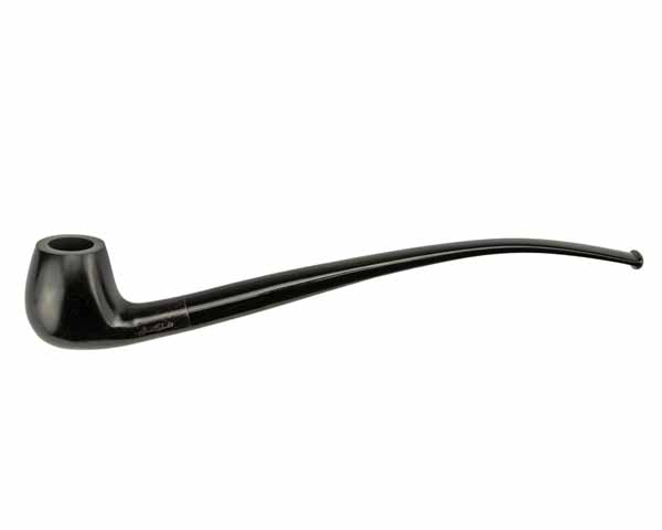 Pijp Jean Claude Churchwarden Zwart Gebogen Acryl