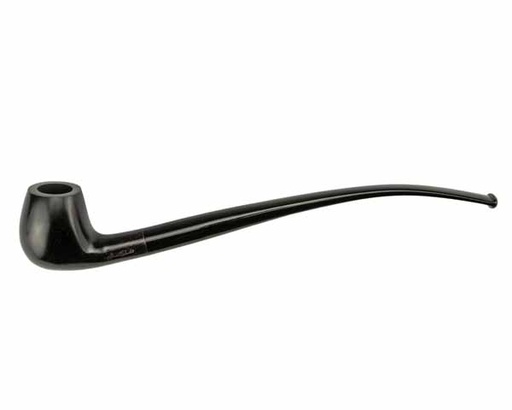 [412576] Pijp Jean Claude Churchwarden Zwart Gebogen Acryl