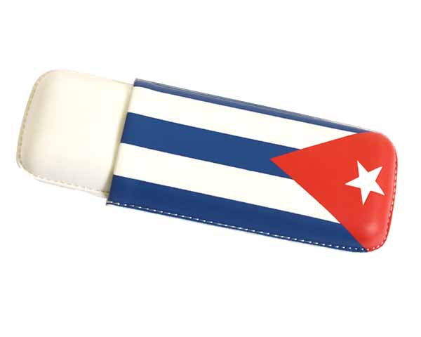 Cigar Pouch Cuba Flag 2 Cig R64