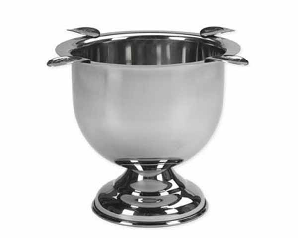 Ashtray Cigar Stinky Tall 4 Stirrup Stainless Steel