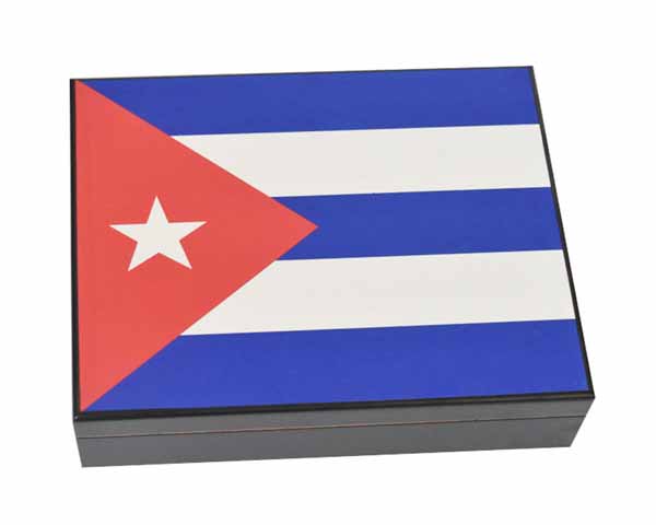 Humidor Cuba Flag - 20 Cigars