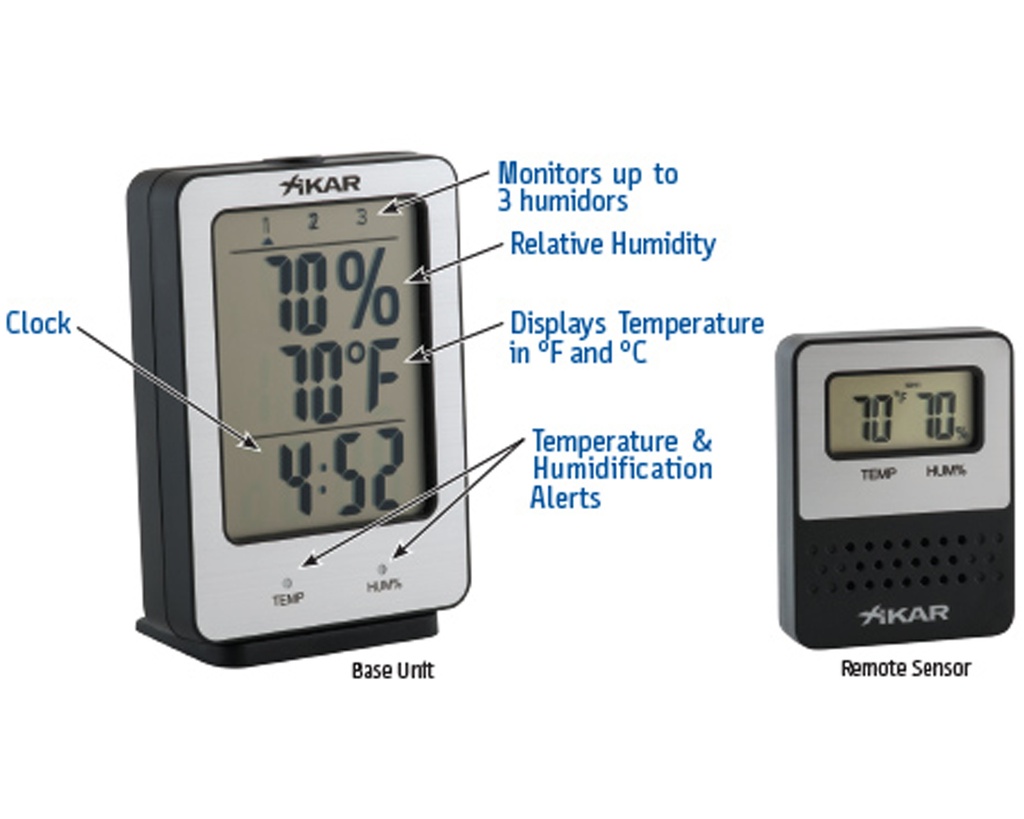 Hygrometer Xikar Purotemp Wireless  Remote Sensor