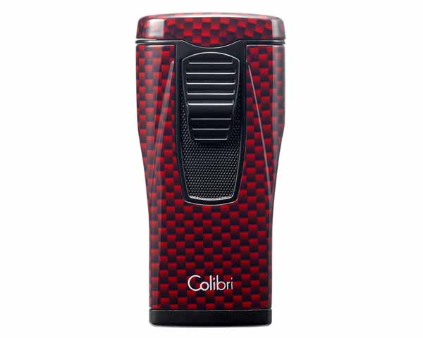 Briquet Colibri Monaco Carbon Rouge