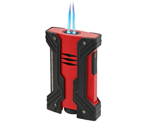 [021601] Lighter Dupont Defi II Extreme Black & Matt Red
