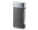 Briquet Caseti Double Jet Chrome Gris Matte